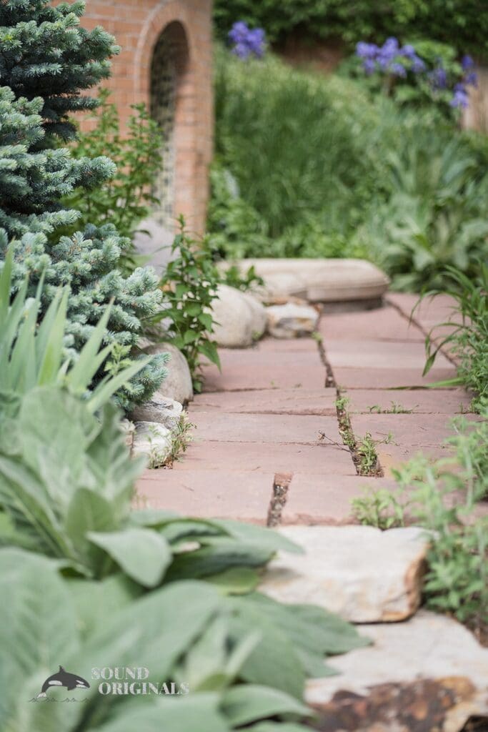 Outside space at the Cathedral Basilica of the Immaculate Conception Wedding