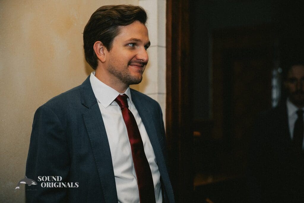 The groom at Stoney Ridge Villa Wedding