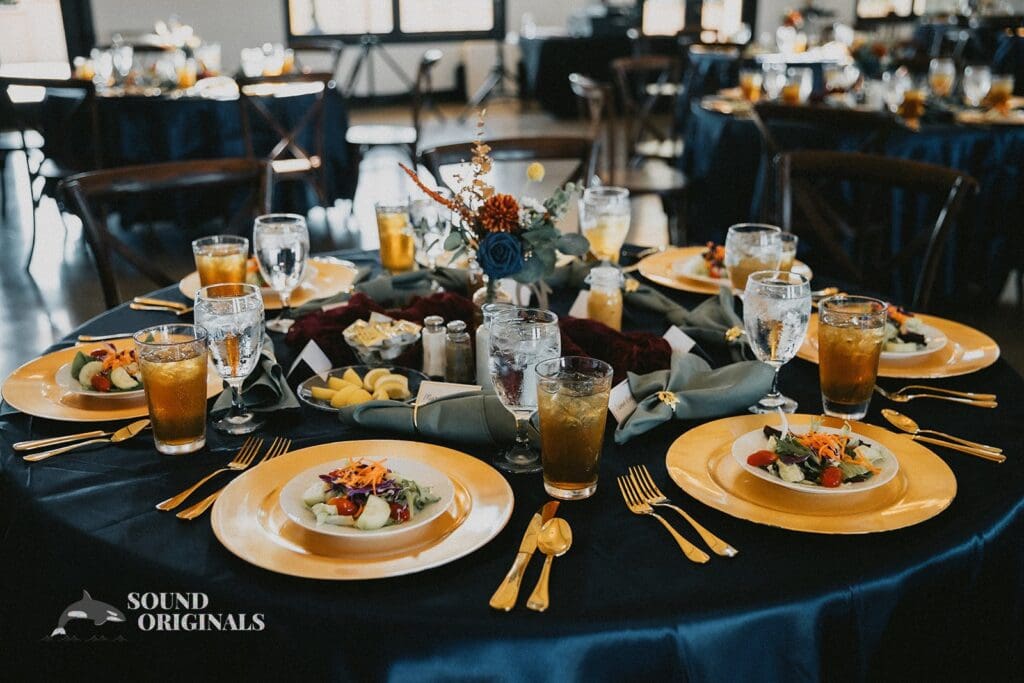Table set up at Stoney Ridge Villa Wedding