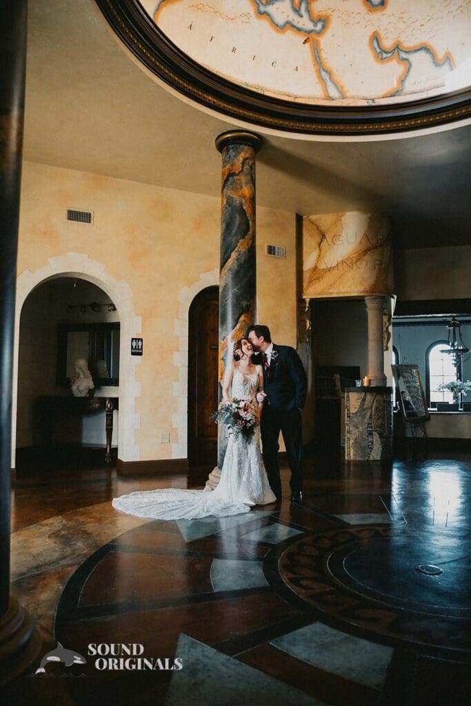 Romantic couple photo at Stoney Ridge Villa Wedding