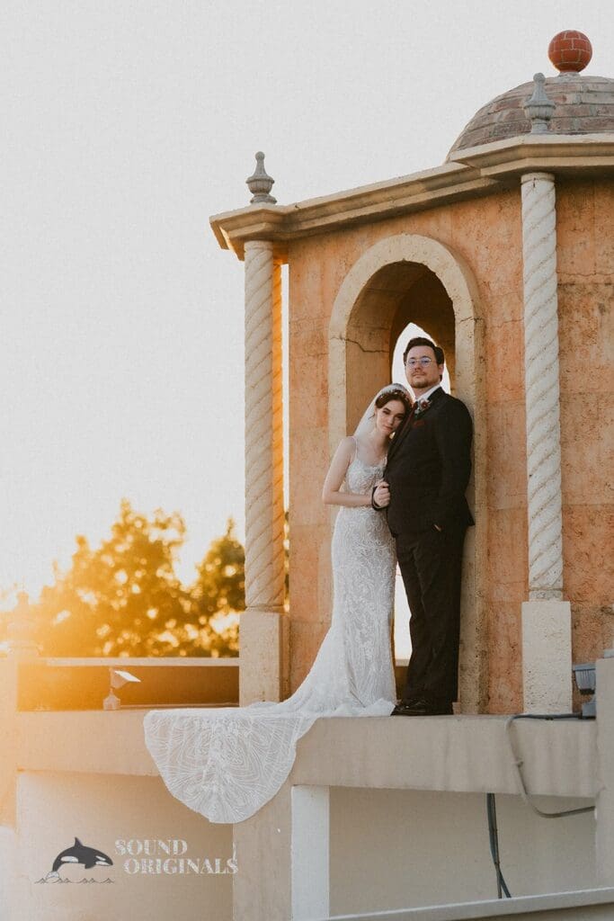 The golden hour at Stoney Ridge Villa Wedding