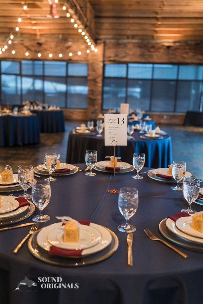 Cutleries looking captivating at the Historic 1625 Tacoma Place Wedding reception