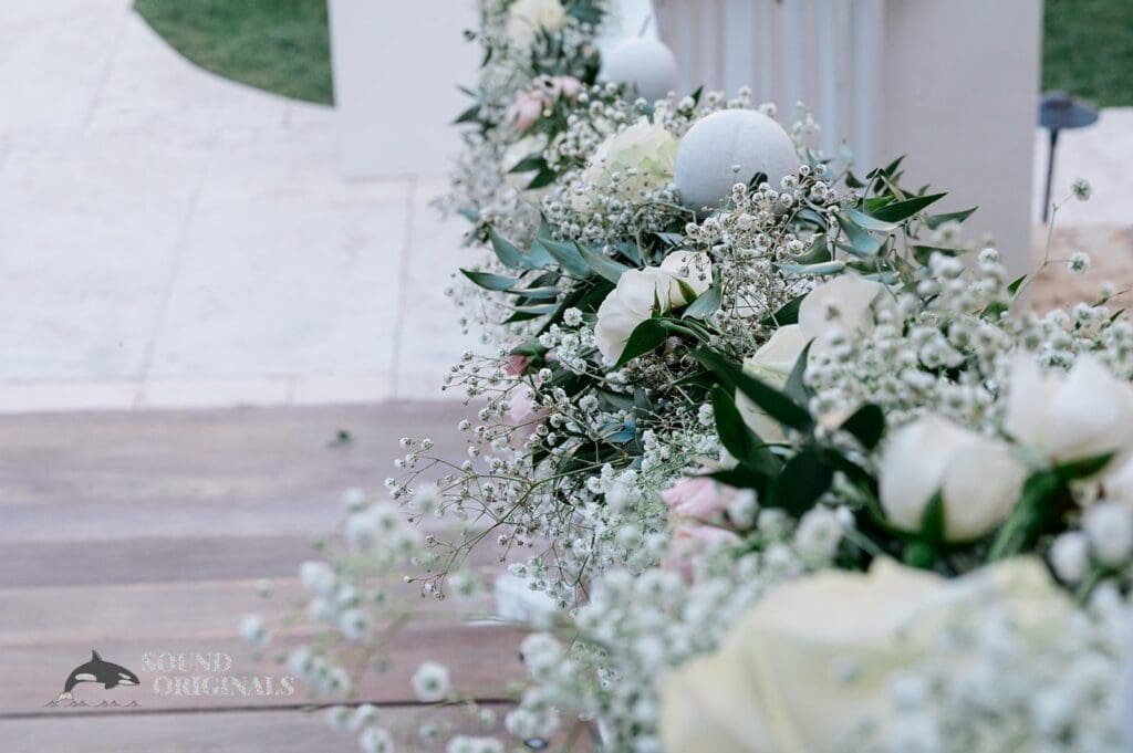 Floral details at The Palms Hotel & Spa Wedding