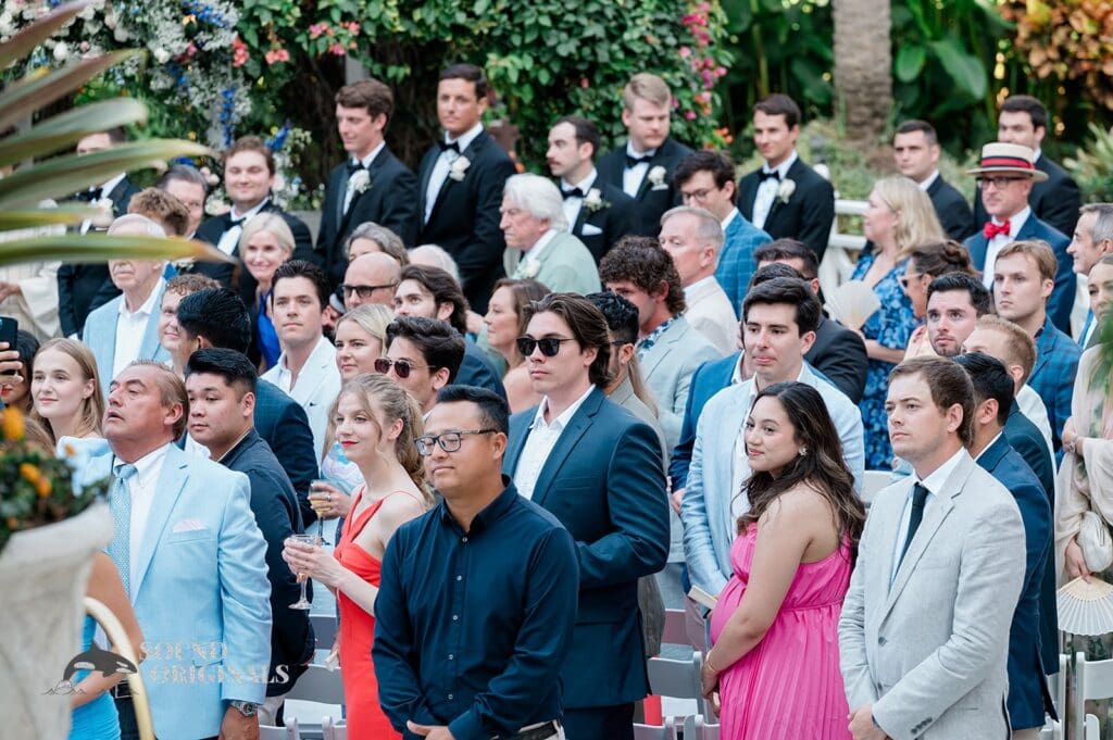 Wedding guests at The Palms Hotel & Spa Wedding