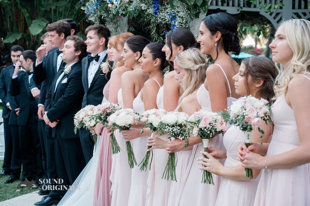 The bridal party at The Palms Hotel & Spa Wedding