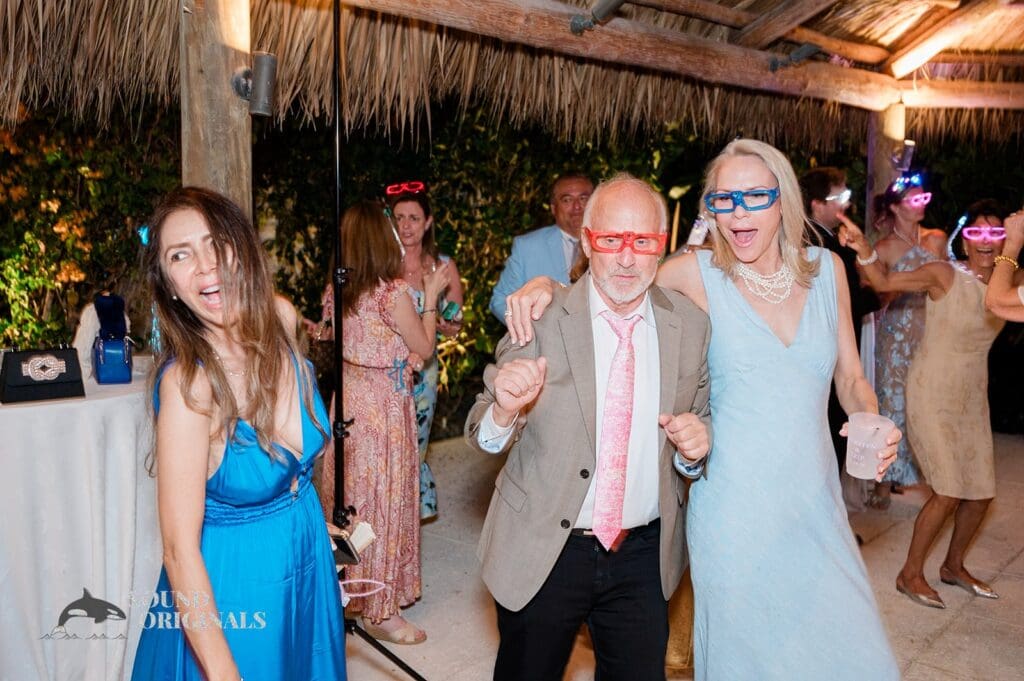 Wedding guests dancing at The Palms Hotel & Spa Wedding
