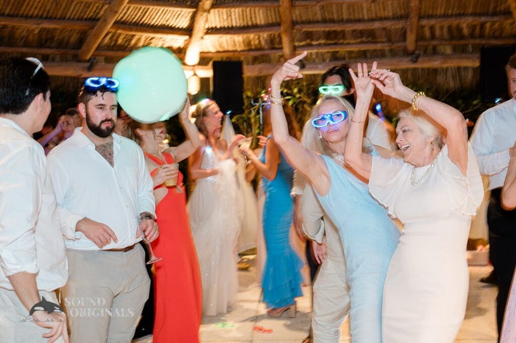 Guests on the dance floor at The Palms Hotel & Spa Wedding