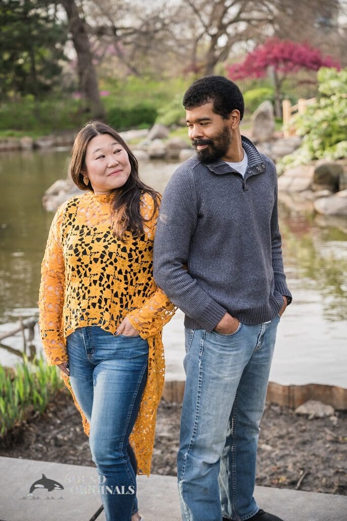 giving each other that look at Osaka Garden