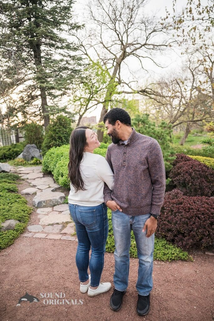 standing together at Osaka Garden