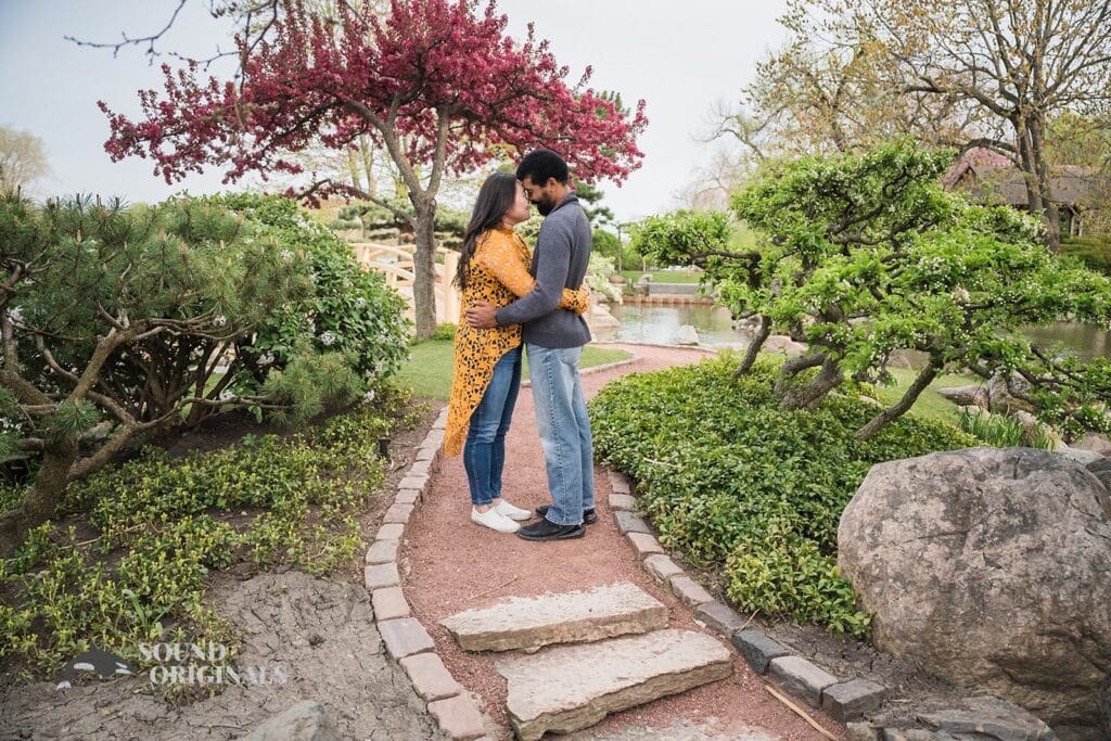 close couple at Osaka Garden