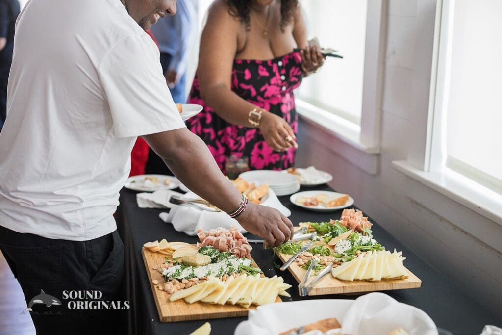 Sumptuous delicacies served at The Cliff House Dallas Wedding