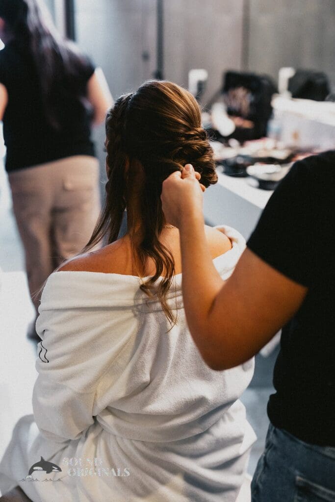The Bride Getting Ready for The Carlisle Room Wedding