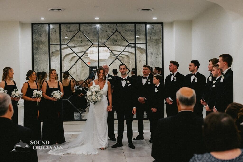 The Newlyweds at The Carlisle Room Wedding
