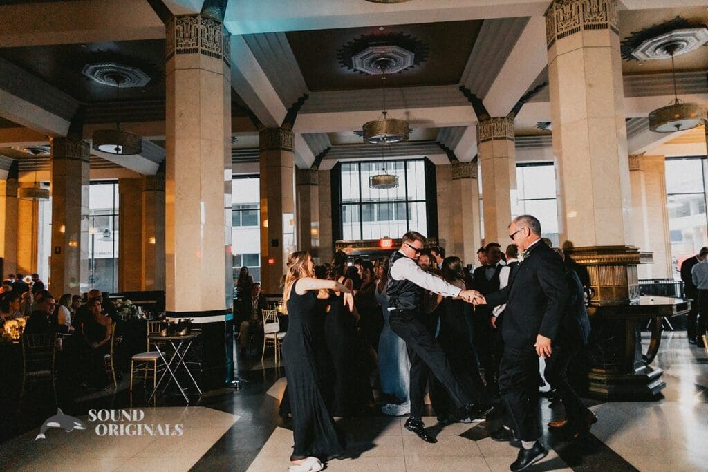 Guests Enjoying the Dance Floor at The Carlisle Room Wedding