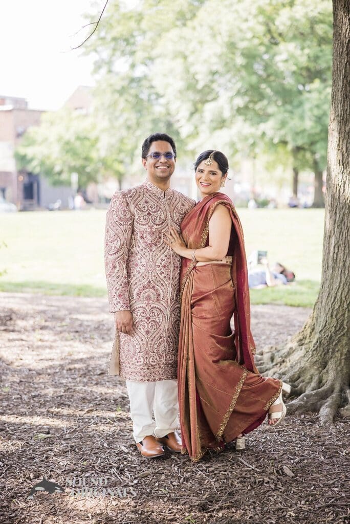 Wedding photographer captures romantic couple photo at Torpedo Factory Art Center Wedding