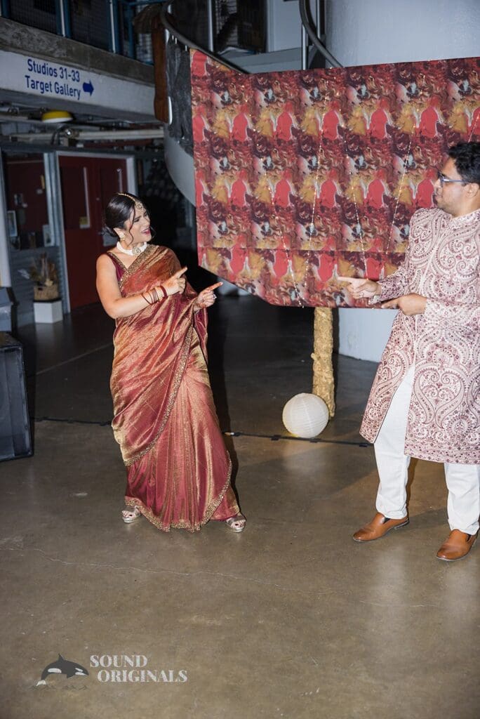 The bride and groom dancing at the Torpedo Factory Art Center Wedding