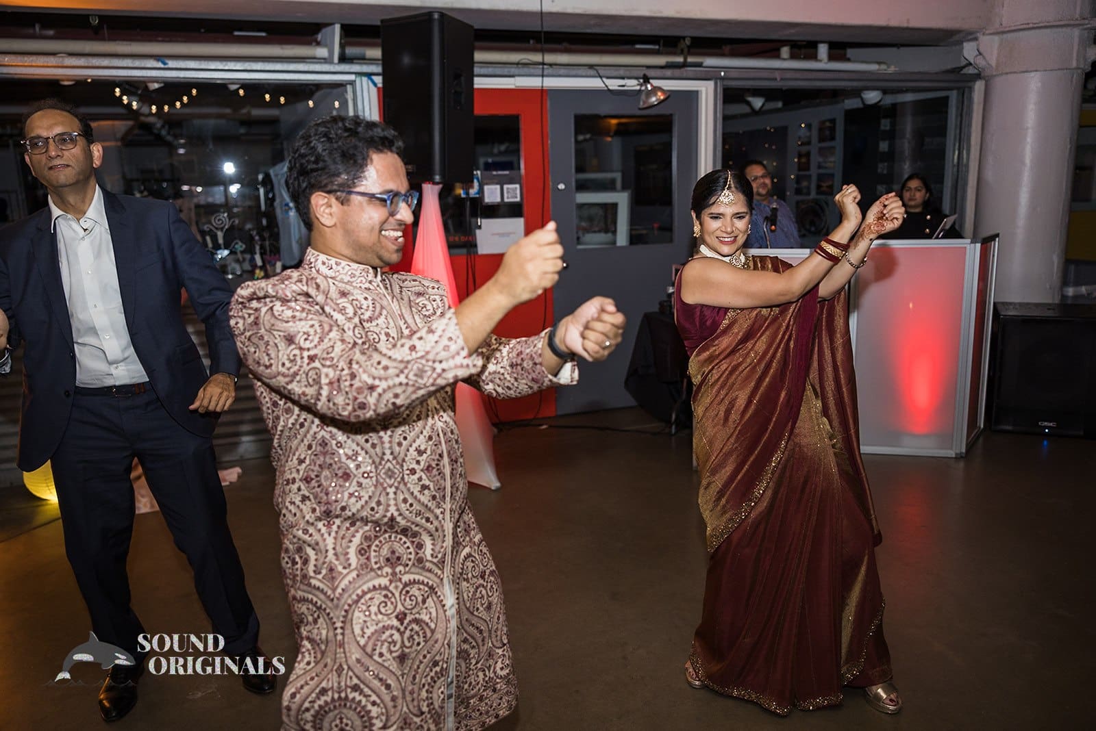 The bride and groom dancing together at the Torpedo Factory Art Center Wedding