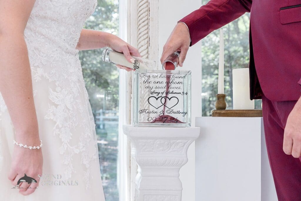 Beautiful moment bride and groom demonstrate their love for each other In The French Farmhouse Wedding