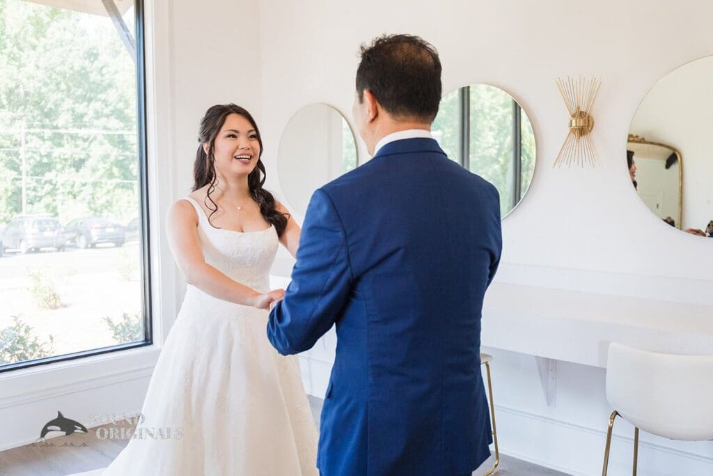 The bride and her dad at The Oakley on the Lake Wedding