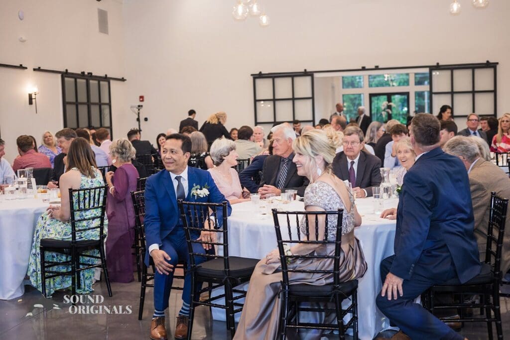 Wedding guests at The Oakley on the Lake Wedding reception
