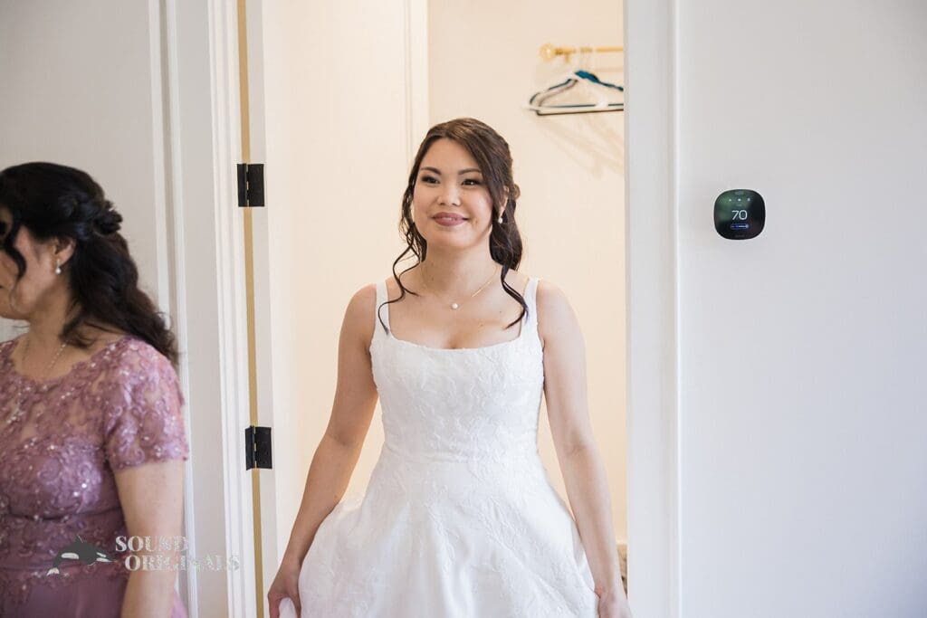 The bride at The Oakley on the Lake Wedding