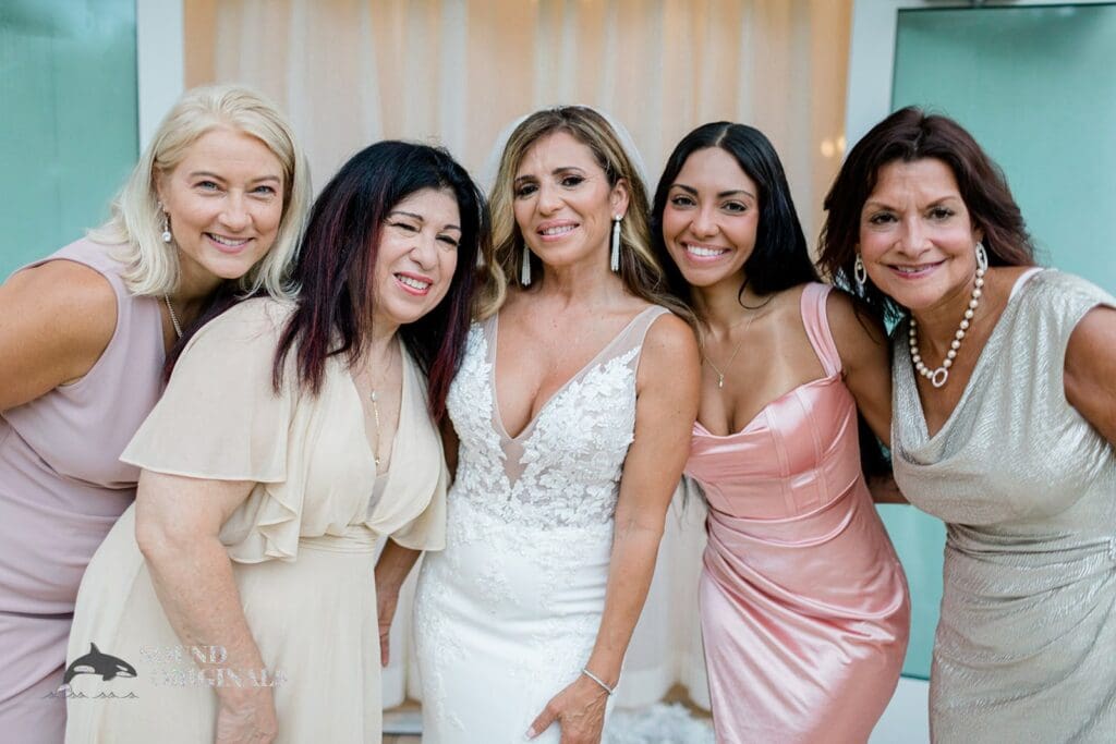 Harborside Chapel Wedding Bride squad of the Harborside Chapel Wedding