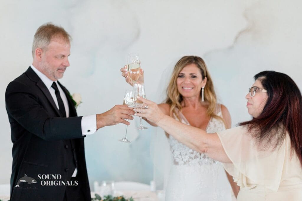 Harborside Chapel Wedding Maid of Honor toasts for the newlyweds of the Harborside Chapel Wedding