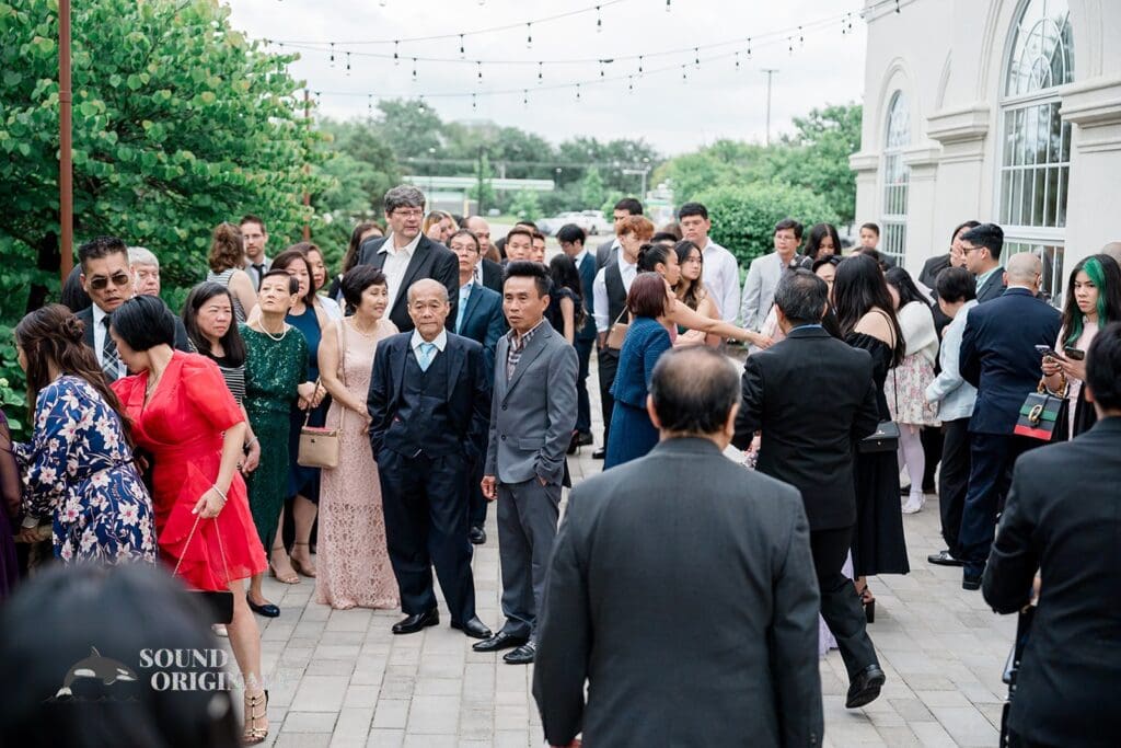 The wedding guests of The Abbington Distinctive Banquets Wedding