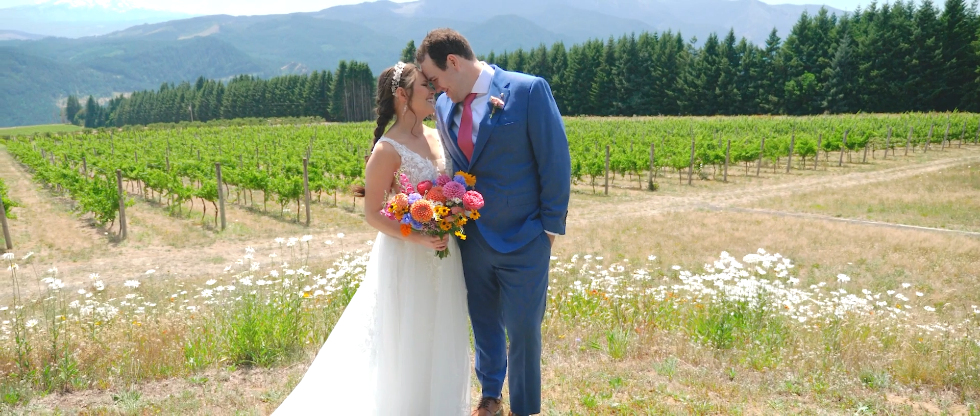 Gorge Crest Vineyards Wedding Video // Anne & Adam -