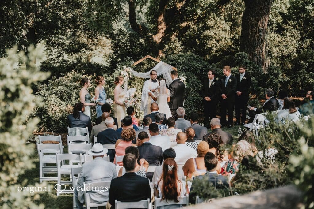 Washington DC wedding photography and videography at Glenview Mansion by Original Weddings, featuring Samantha and Adam’s elegant garden celebration.