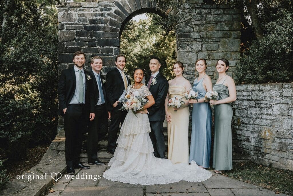 Washington DC wedding photography and videography at Glenview Mansion by Original Weddings, featuring Samantha and Adam’s elegant garden celebration.