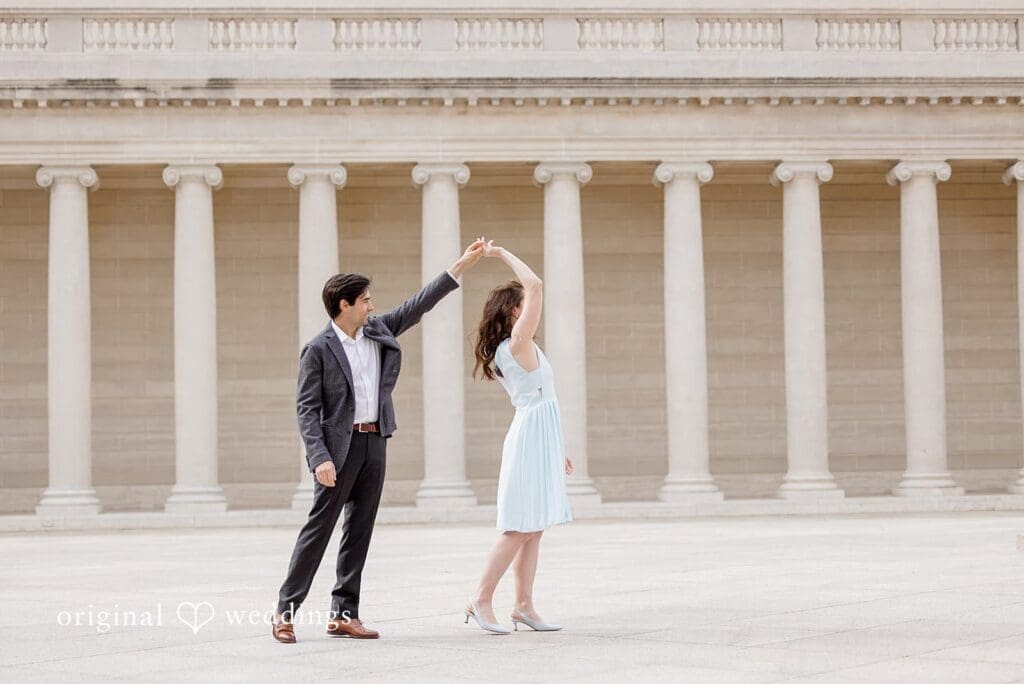 Legion of Honor engagement photography by San Francisco Wedding Photography & Videography, one of the 24 Best Places for Engagement Photos in San Francisco