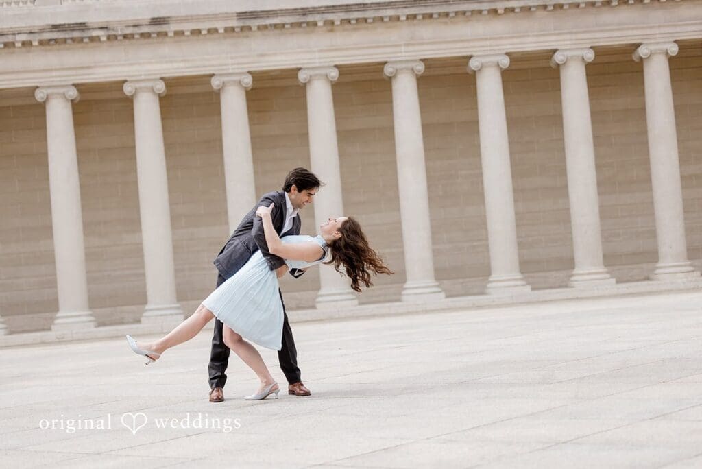 Legion of Honor engagement photography by San Francisco Wedding Photography & Videography, one of the 24 Best Places for Engagement Photos in San Francisco
