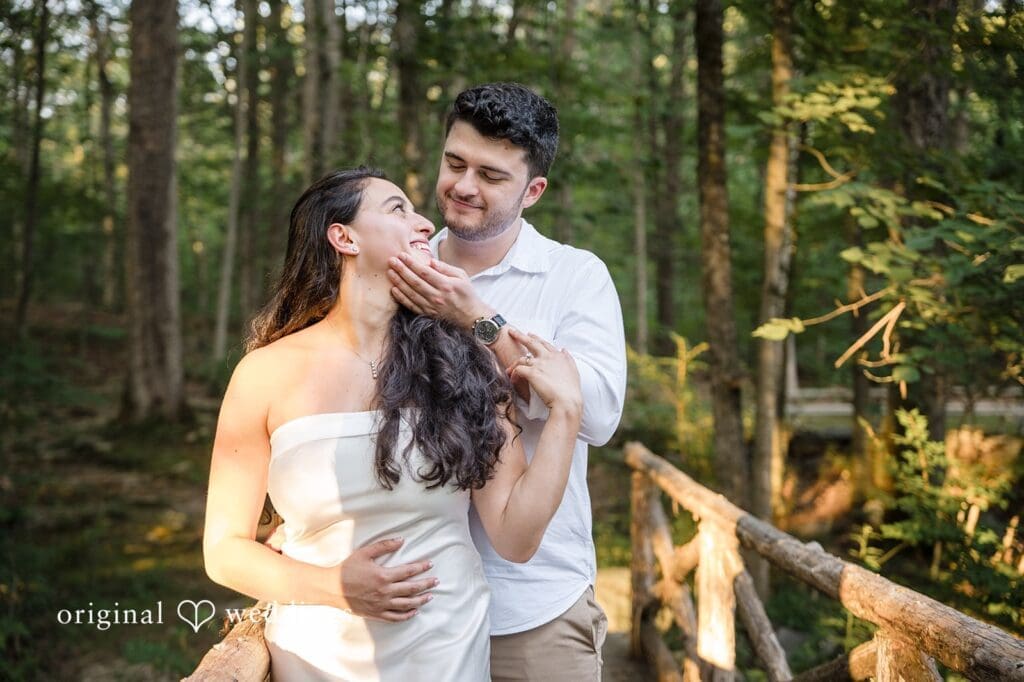 Stamford Bartlett Arboretum & Gardens Engagement // Chloe & Brandon -
