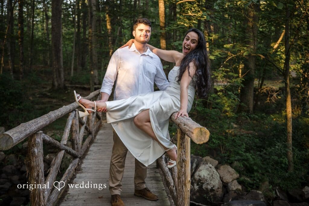 Stamford Bartlett Arboretum & Gardens Engagement // Chloe & Brandon -