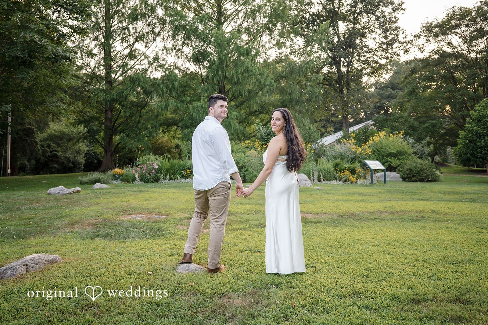 Stamford Bartlett Arboretum & Gardens Engagement // Chloe & Brandon -