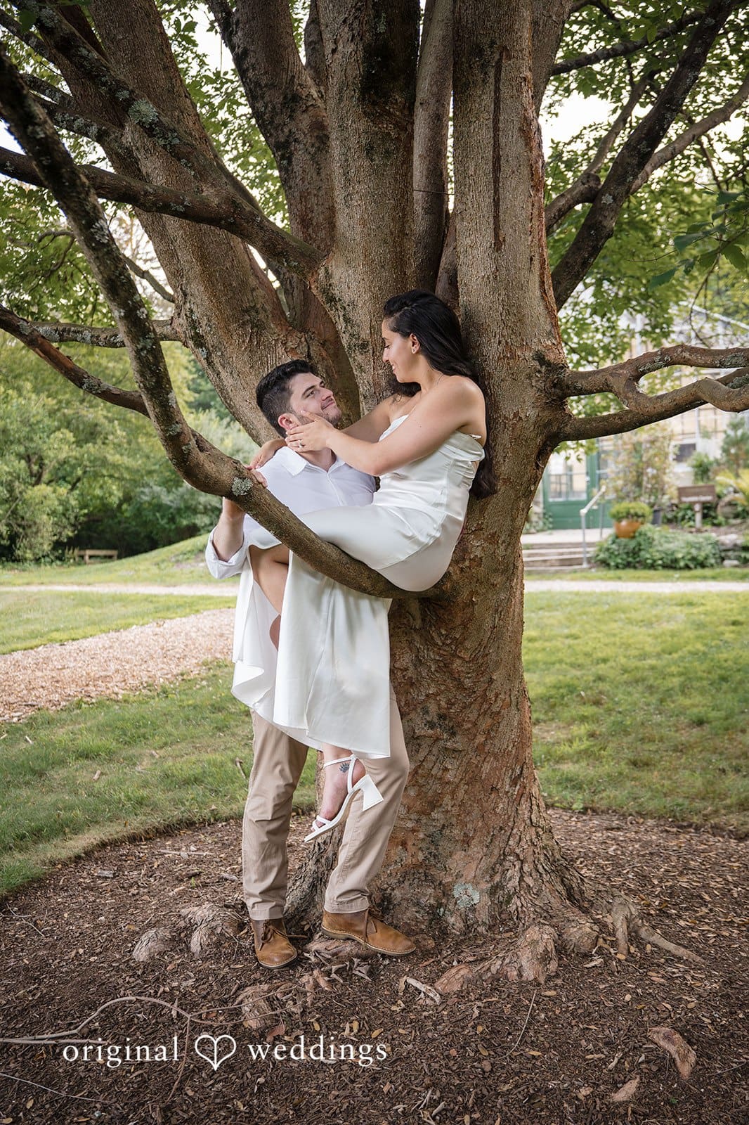 Stamford Bartlett Arboretum & Gardens Engagement // Chloe & Brandon -