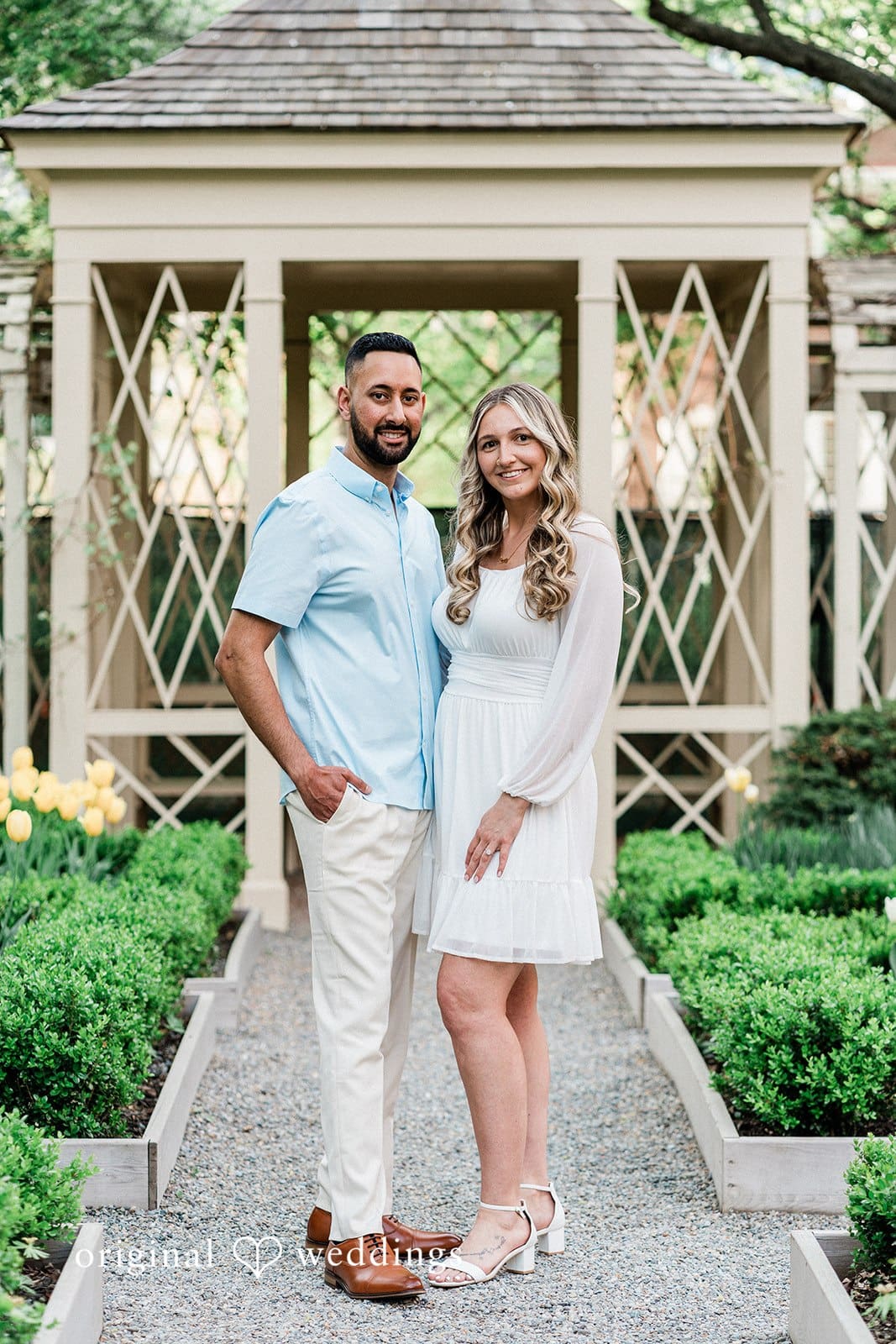 18th Century Garden Engagement // Nikki & Rohan -