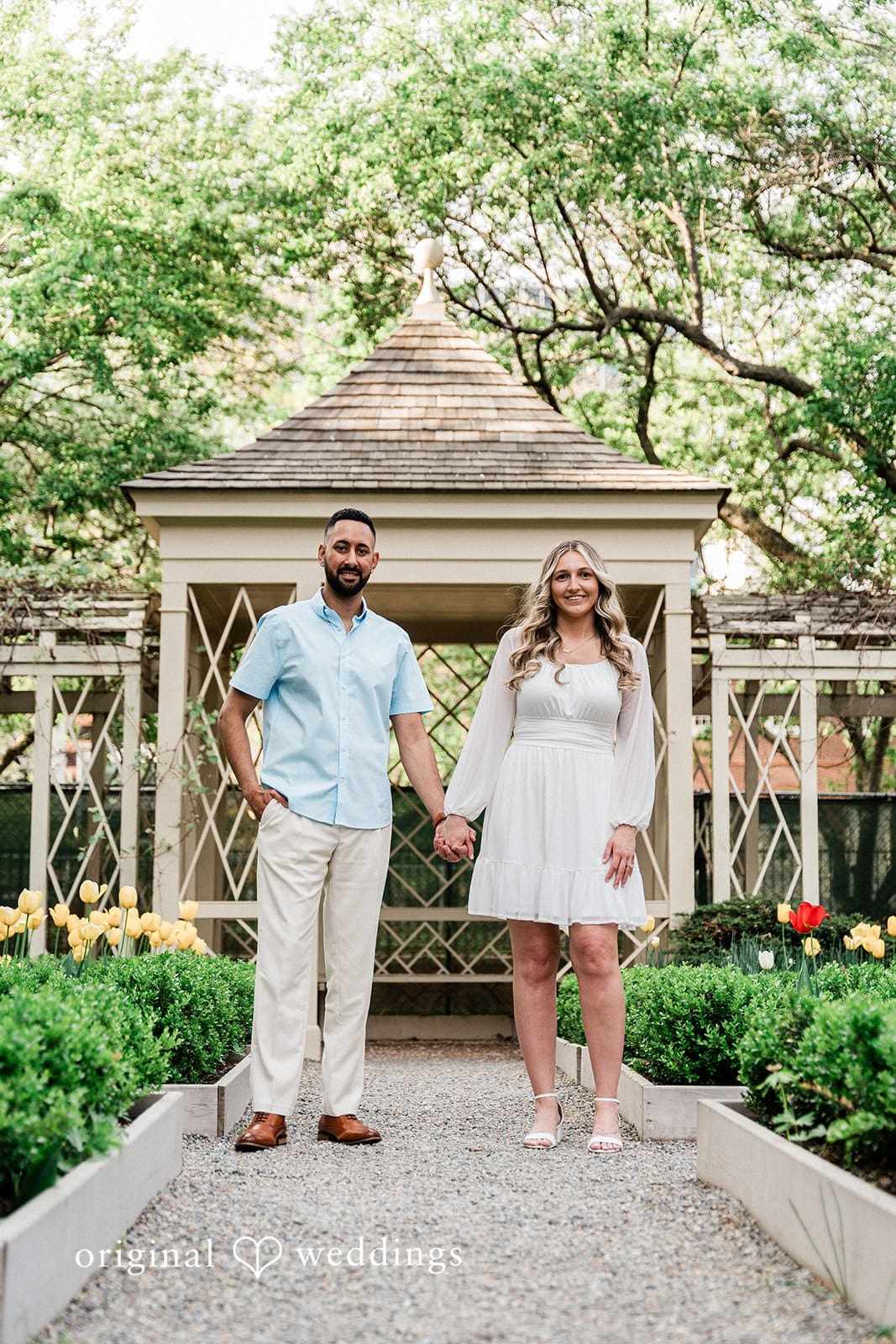 18th Century Garden Engagement // Nikki & Rohan -