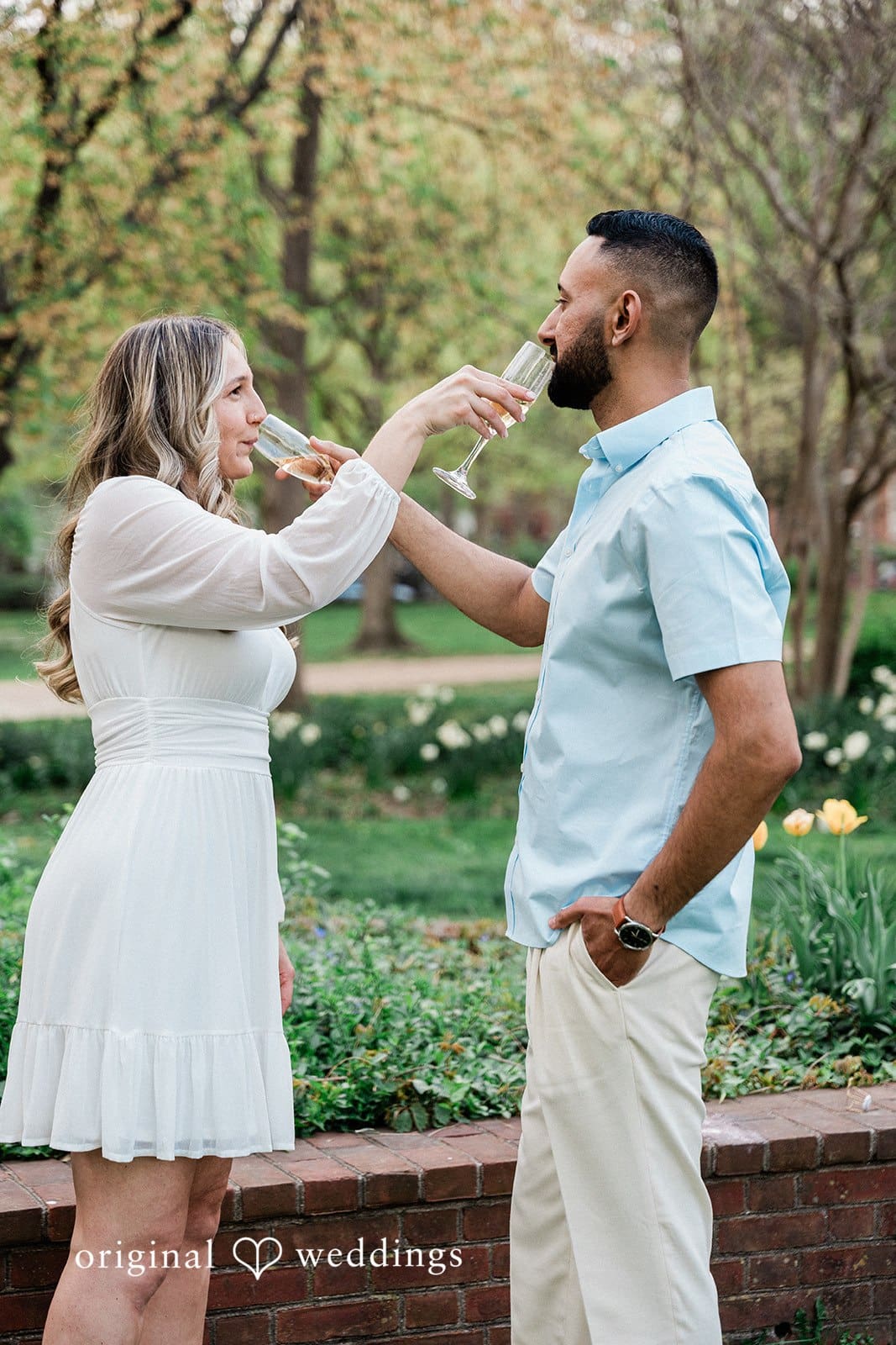 18th Century Garden Engagement // Nikki & Rohan -