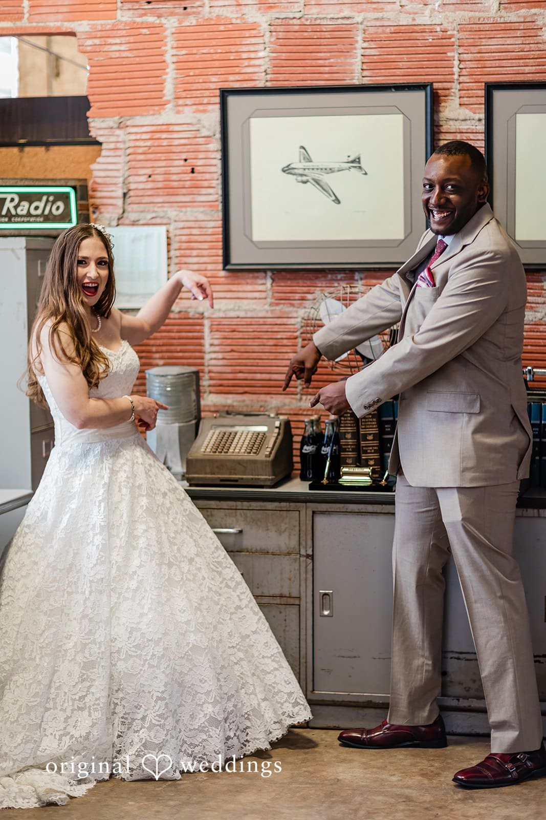 1940s Airport Museum Wedding // Amy & Rotnei -