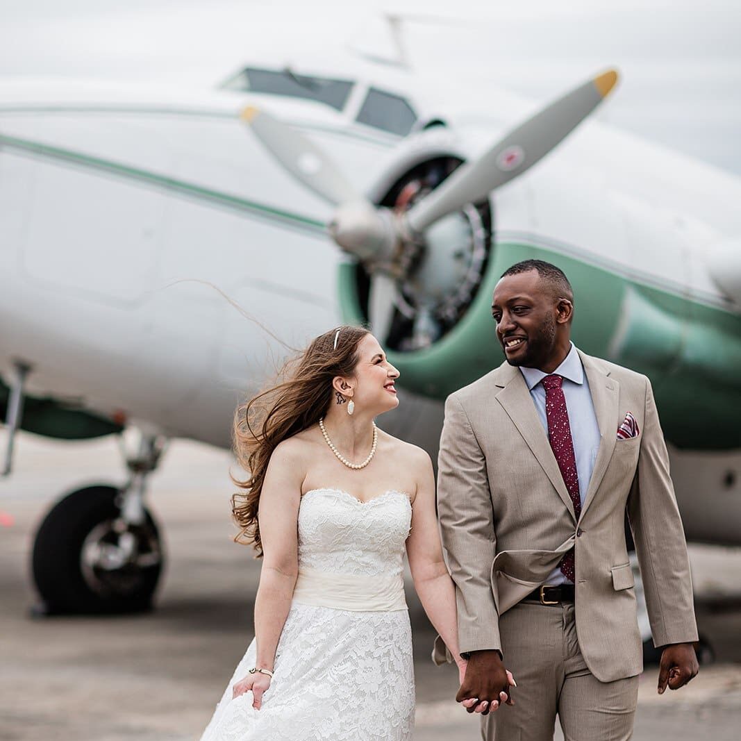 1940s Airport Museum Wedding // Amy & Rotnei -