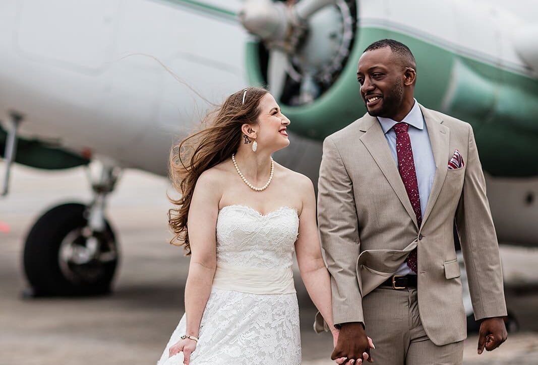 1940s Airport Museum Wedding // Amy & Rotnei