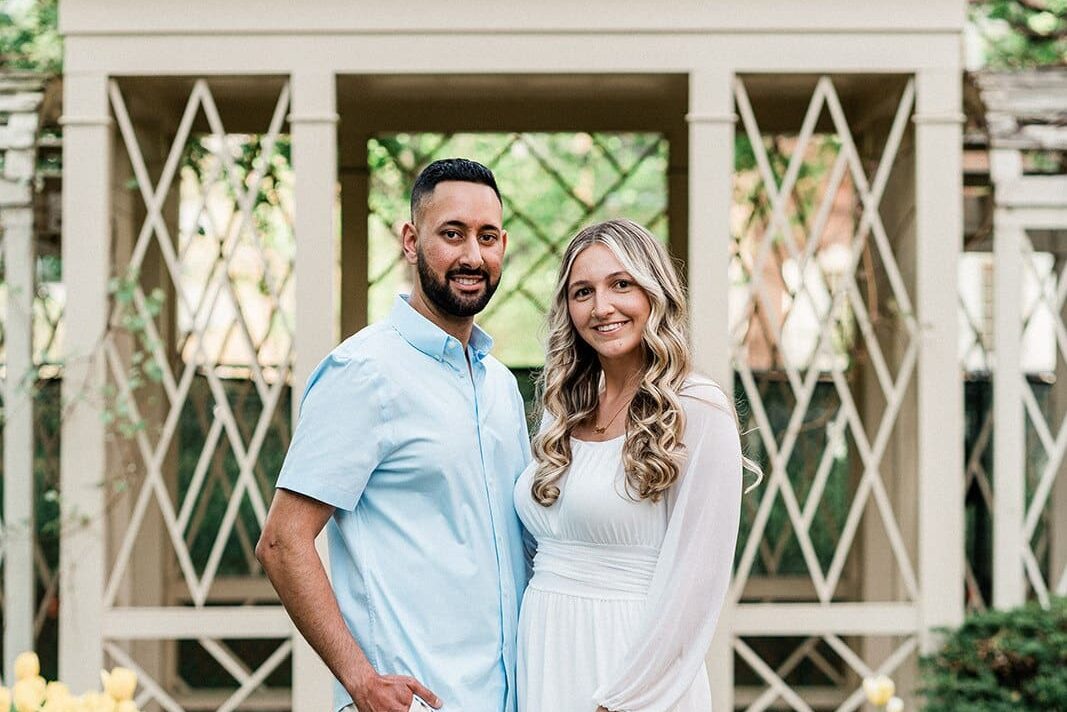 18th Century Garden Engagement // Nikki & Rohan