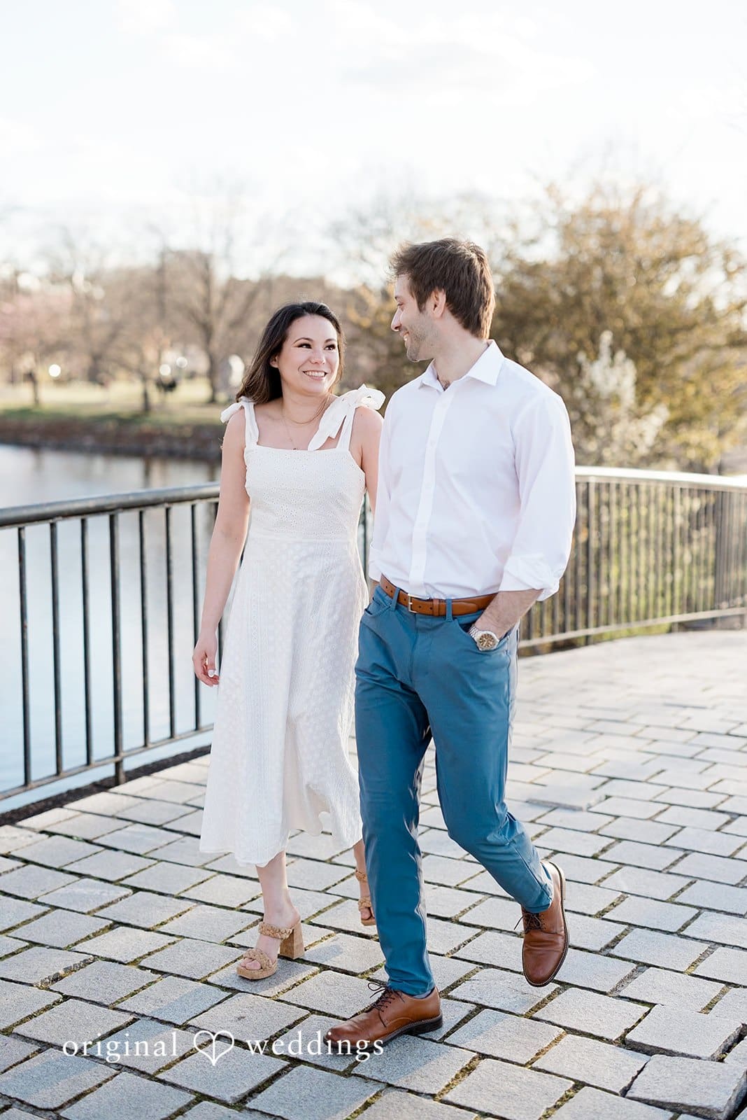 Arthur Fielder footbridge Engagement // June & Matthew -