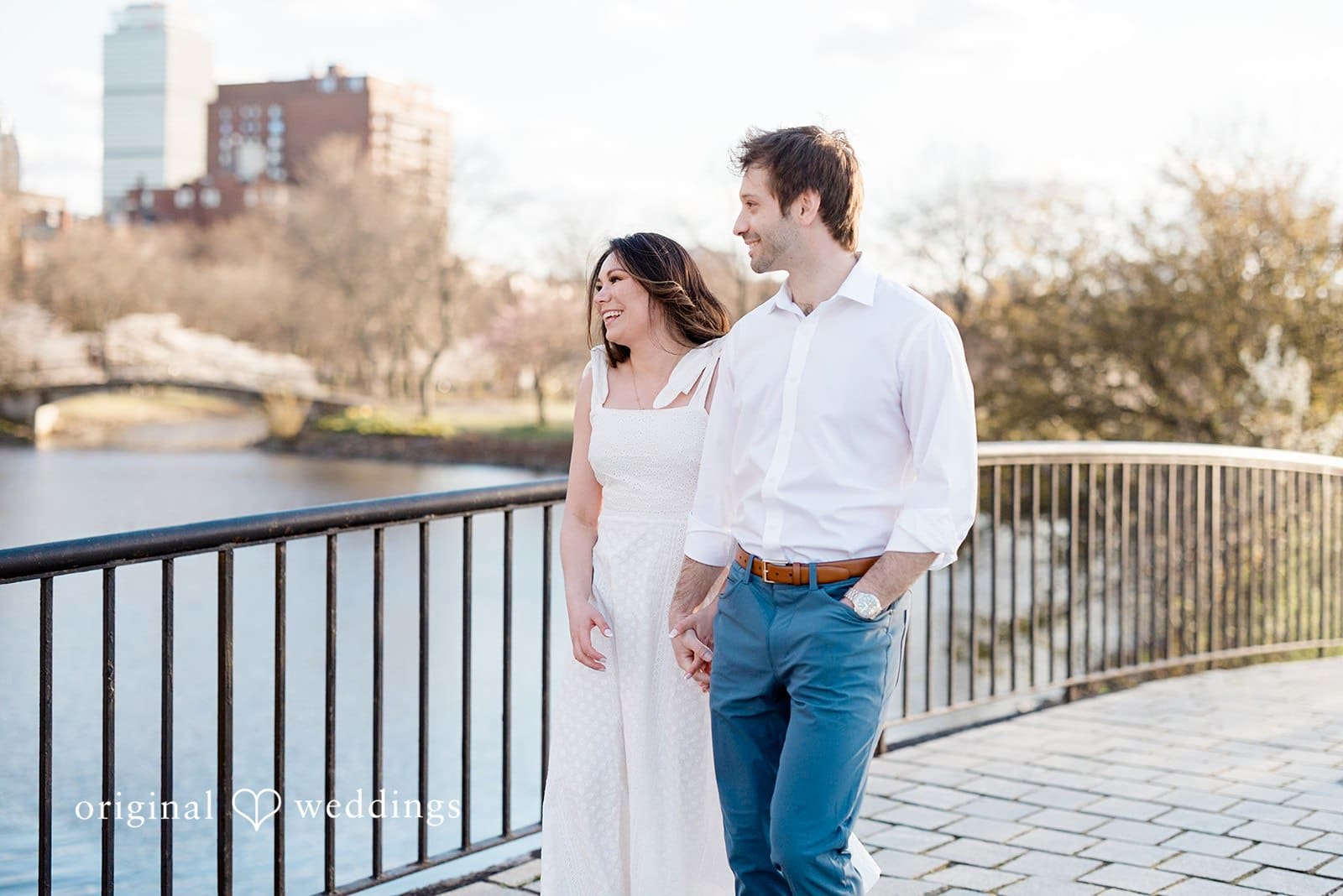 Arthur Fielder footbridge Engagement // June & Matthew -