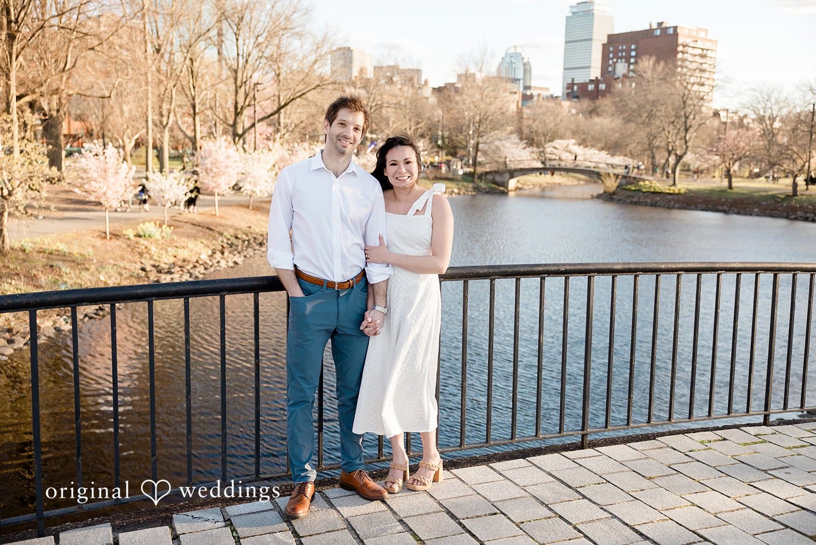 Arthur Fielder footbridge Engagement // June & Matthew -
