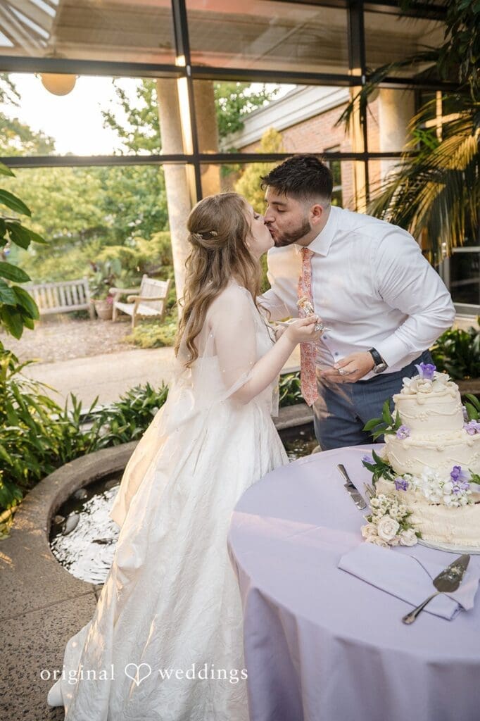 Washington DC wedding photography and videography at The Atrium at Meadowlark Gardens by Original Weddings, featuring Anna and Matthew’s glasshouse celebration