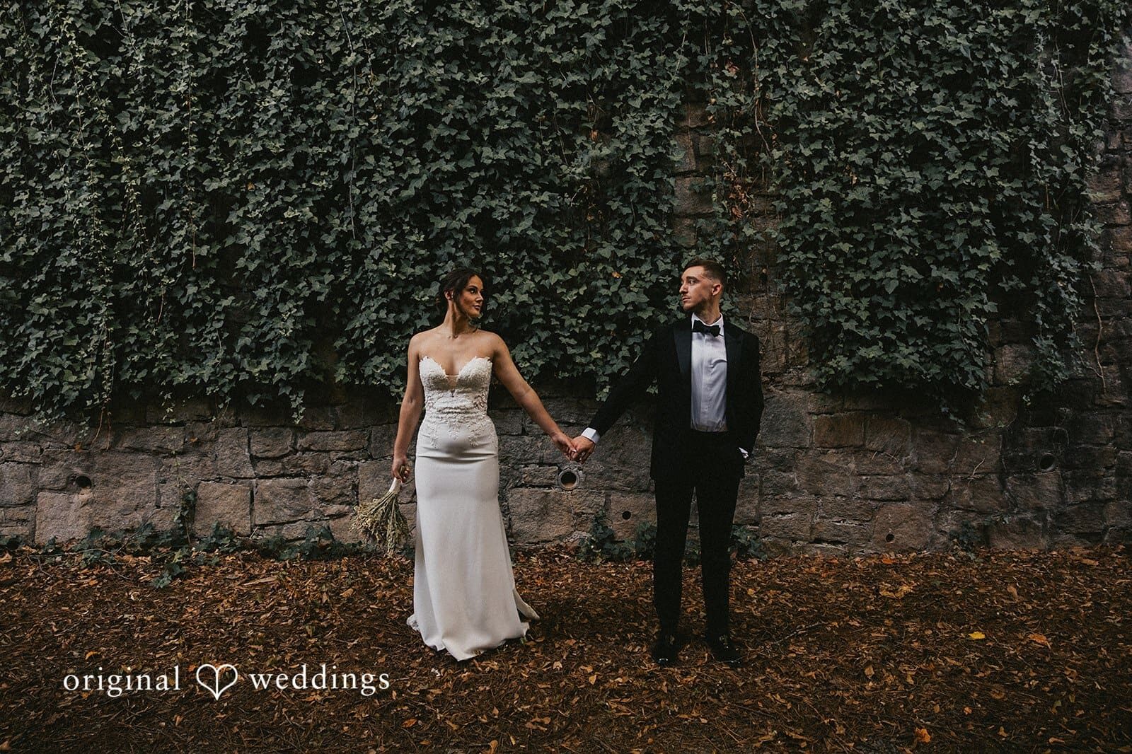 atlanta fall wedding scene with warm autumn foliage skyline hints and soft golden light captured by original weddings