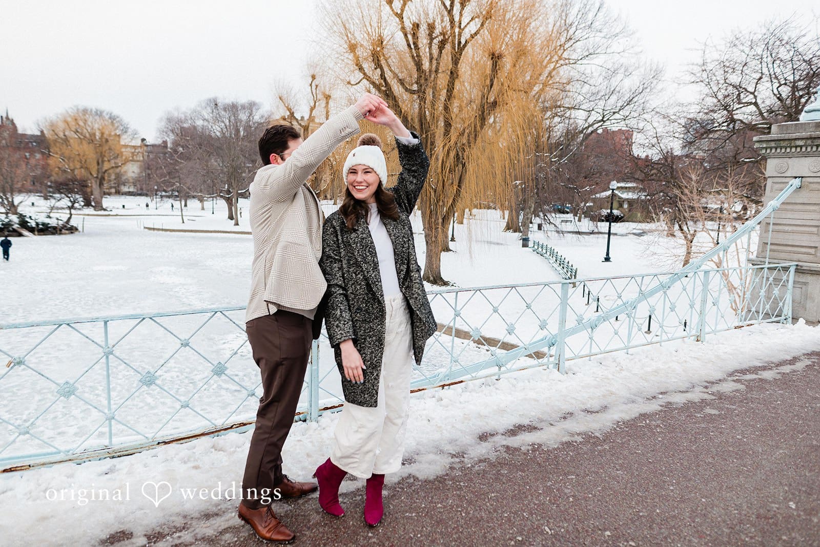 Boston Public Gardens and Beacon Hill Engagement // Christine & Marc -